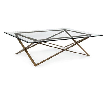 Constructivist Bronze Coffee Table - Maison Vogue