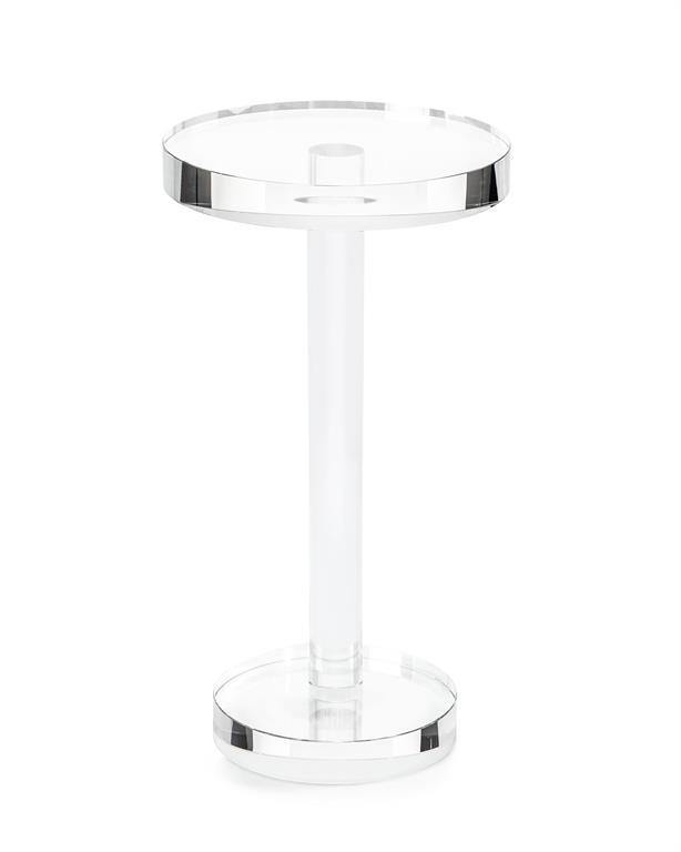 Round Crystal Martini Table - Maison Vogue