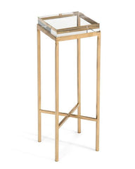 Glass Block Martini Table - Maison Vogue