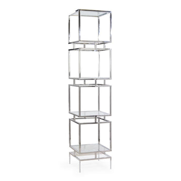 Modernist Stainless Etagere - Maison Vogue
