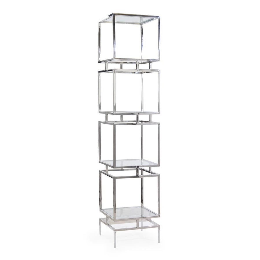 Modernist Stainless Etagere - Maison Vogue