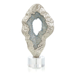 Fluctuating Blue Geode Sculpture - Maison Vogue