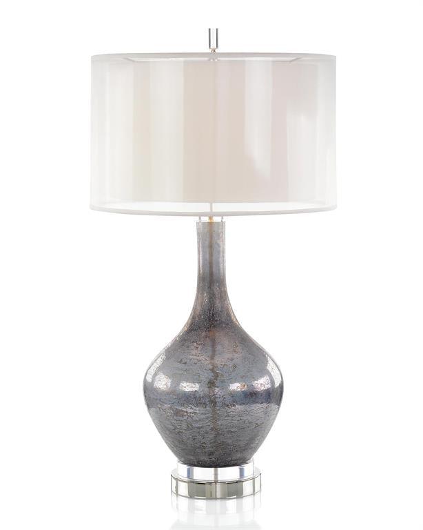 Dappled Deep Grey Table Lamp - Maison Vogue