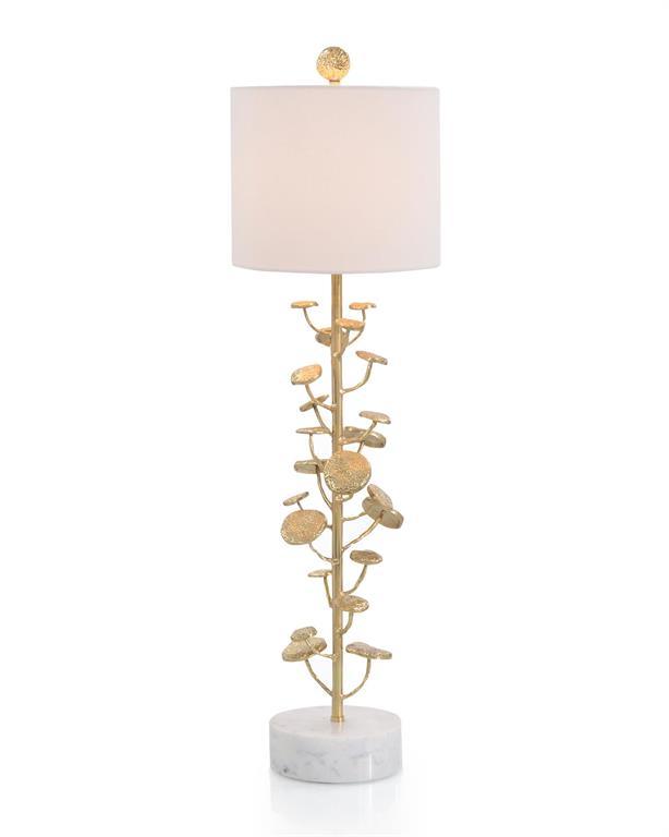 Brass-Plated Table Lamp - Maison Vogue