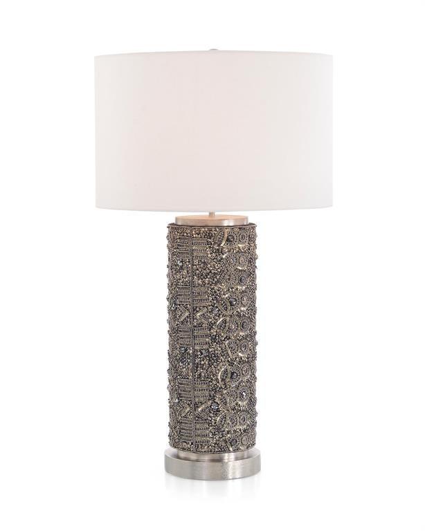 Hand-Beaded Table Lamp - Maison Vogue