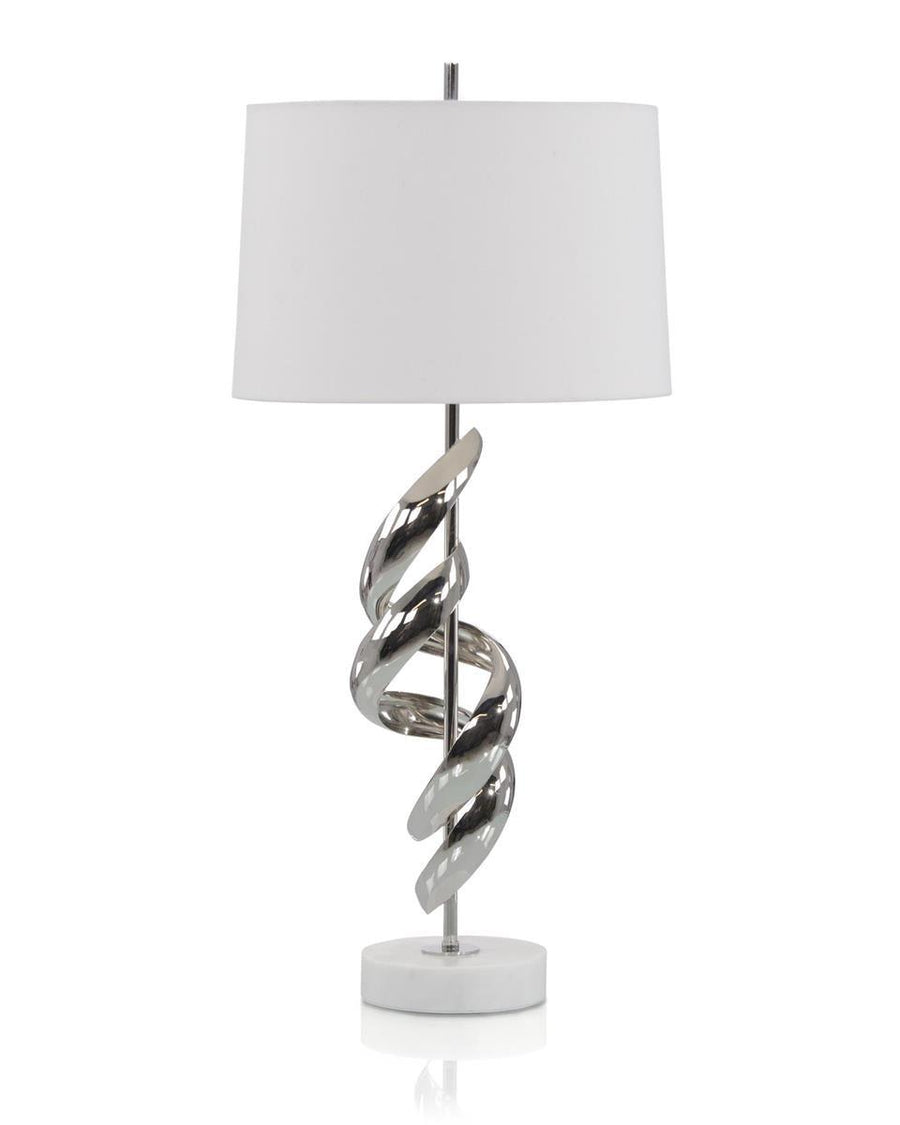 Ribbon Table Lamp in Nickel - Maison Vogue