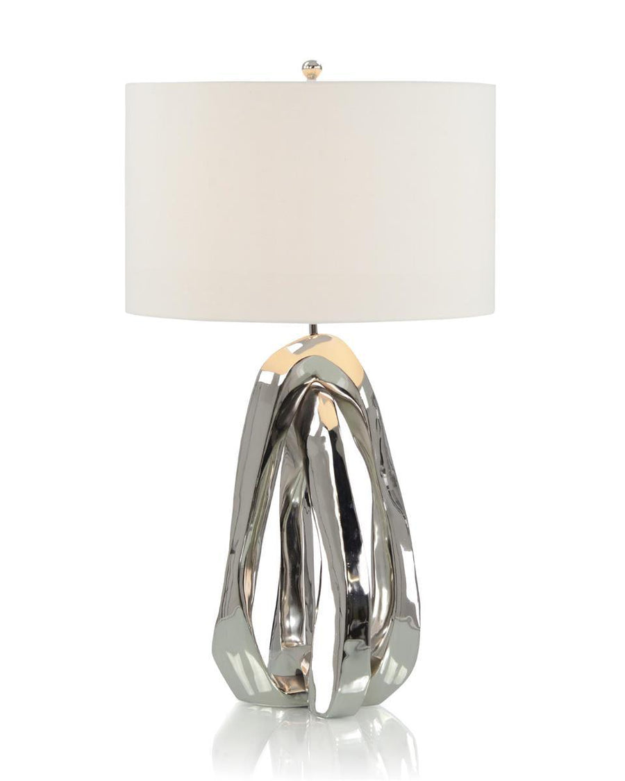 Amorphic Nickel Table Lamp - Maison Vogue