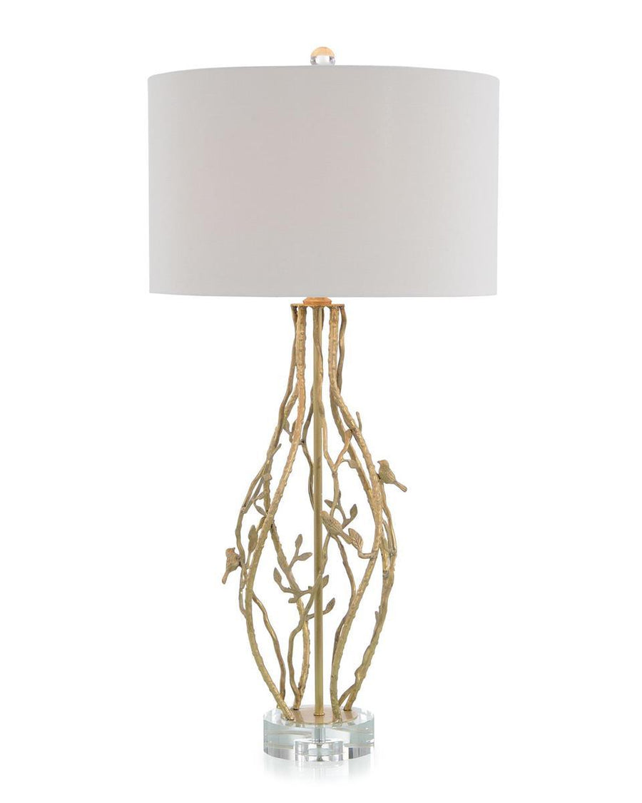 Twisted Vine Brass Table Lamp I - Maison Vogue