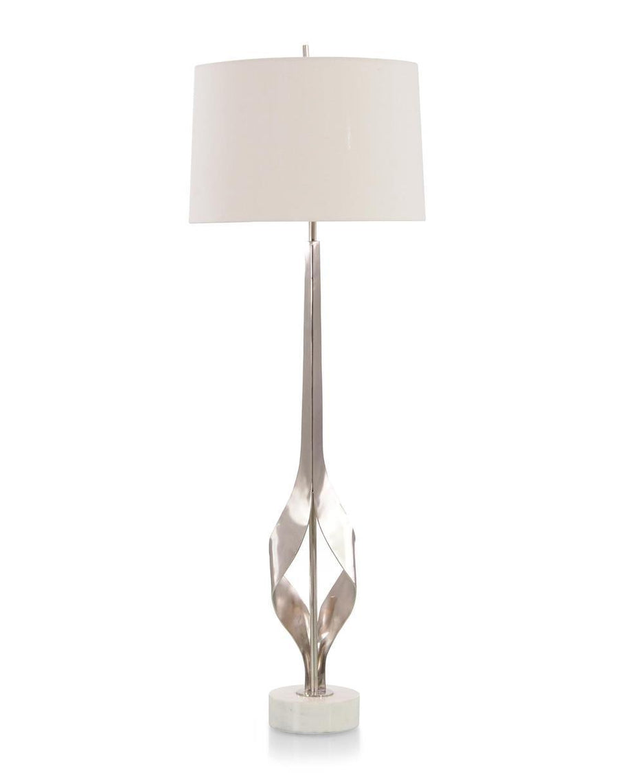 Graceful Nickel Buffet Lamp - Maison Vogue