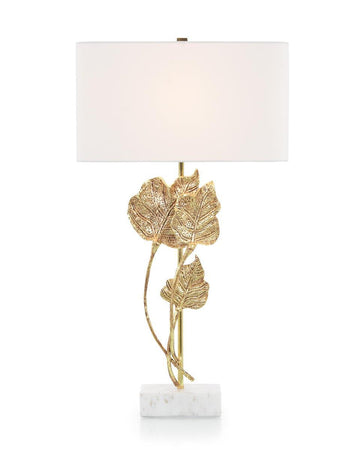 Antique Gold Leaf Table Lamp - Maison Vogue