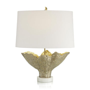 Enameled Brass Table Lamp - Maison Vogue
