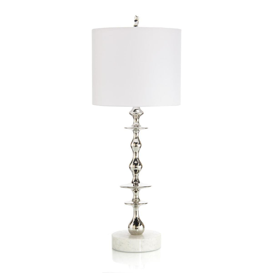 Polished Nickel Table Lamp - Maison Vogue