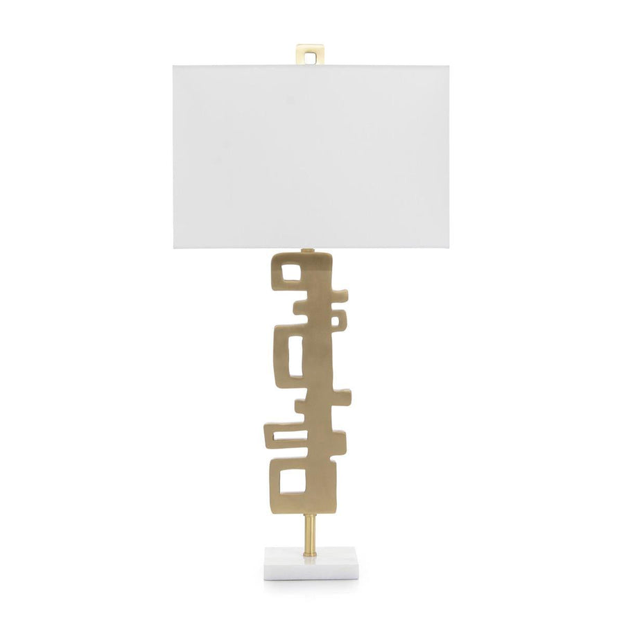 Abstract Brass Table Lamp - Maison Vogue