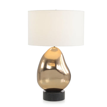 Antique Brass Orb Table Lamp