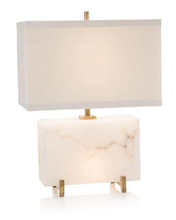 Alabaster Horizontal Block Table Lamp - Maison Vogue