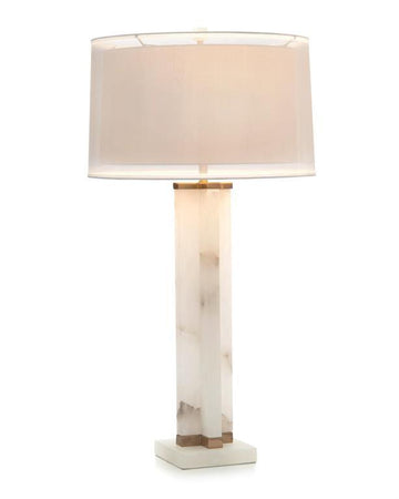 Alabaster Cross Table Lamp - Maison Vogue