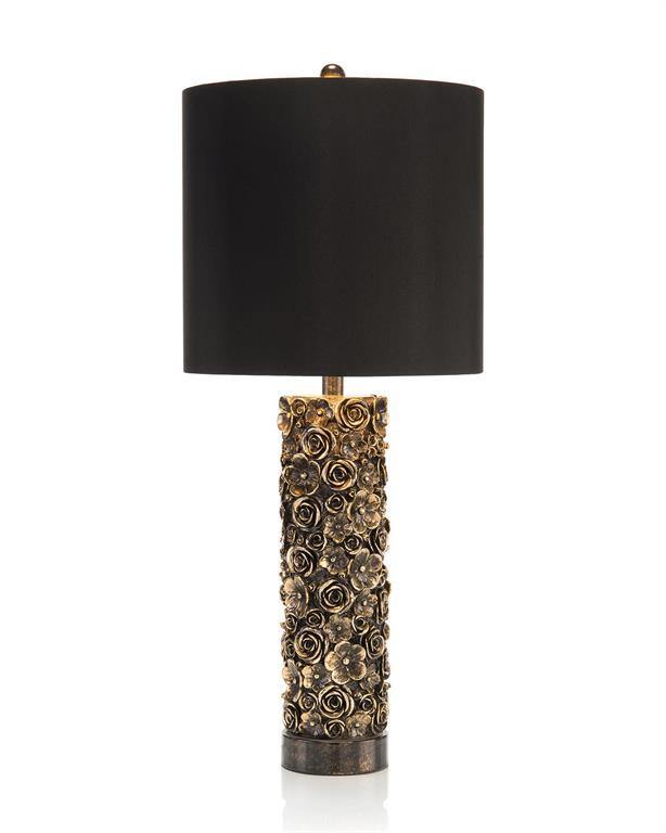 Distressed Blooms Table Lamp - Maison Vogue