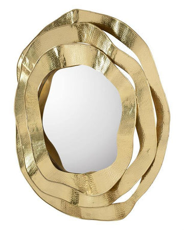 Ripple Brass Mirror - Maison Vogue