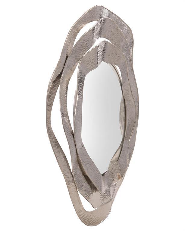 Ripple Frame Mirror in Nickel - Maison Vogue
