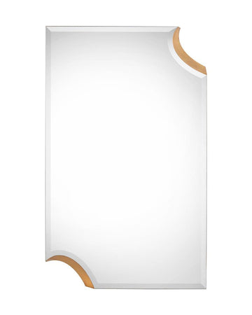 Clipped Corners Mirror-Gold - Maison Vogue