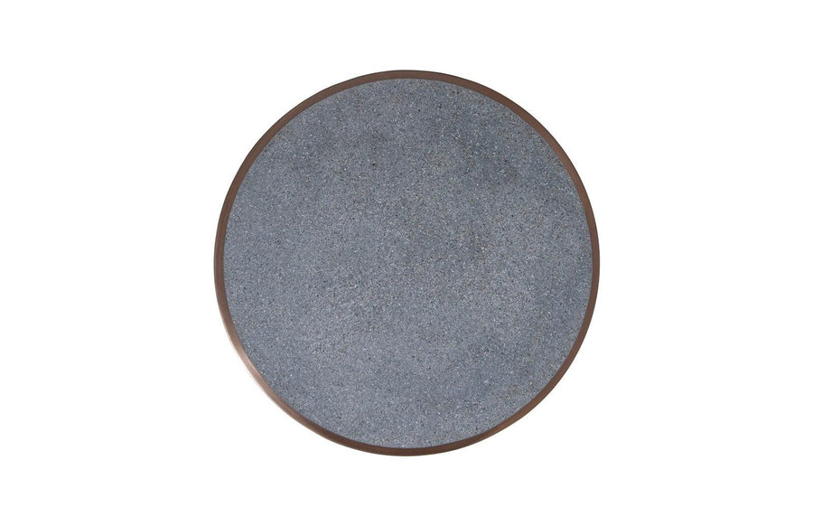 Kono Side Table Resin, Bronze Finish, Concrete Composite Top - Maison Vogue