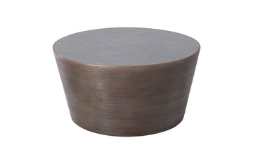 Kono Coffee Table Bronze Finish with Concrete Top - Maison Vogue