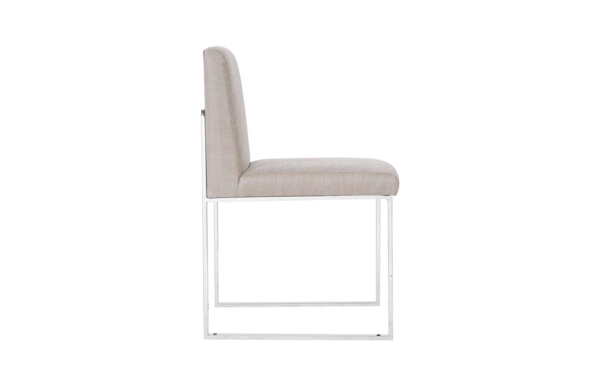 Frozen Gray Taupe Dining Chair - Maison Vogue