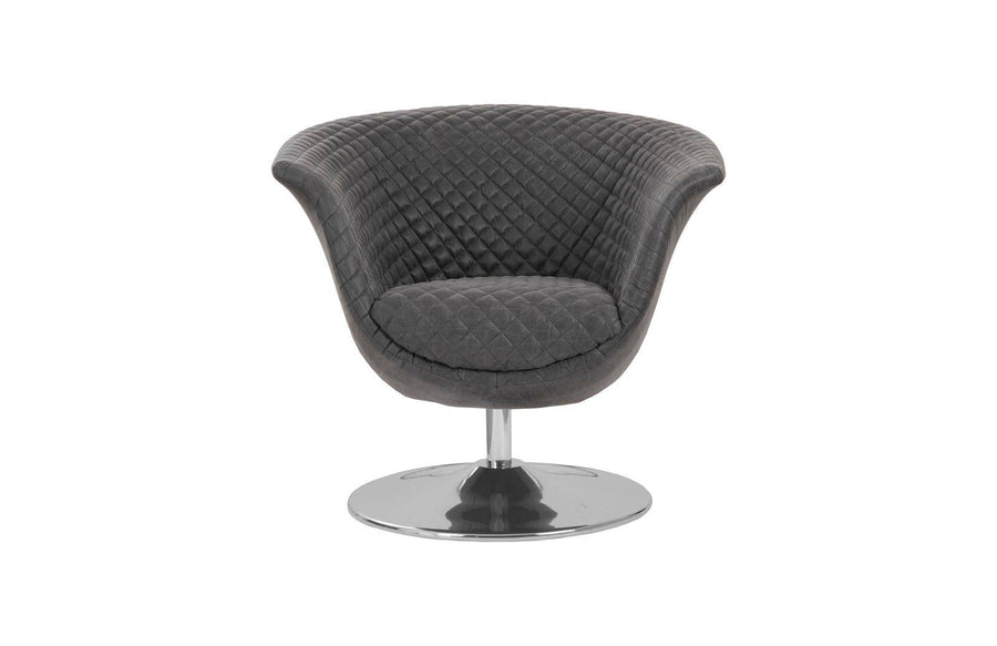 Autumn Dark Gray Swivel Chair - Maison Vogue