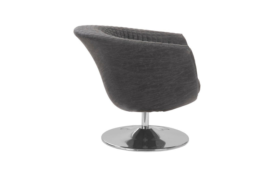 Autumn Dark Gray Swivel Chair - Maison Vogue