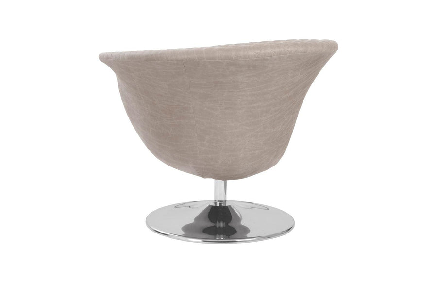 Autumn Gray Taupe Swivel Chair - Maison Vogue