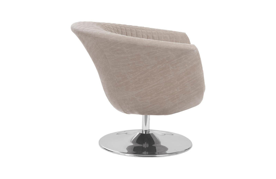 Autumn Gray Taupe Swivel Chair - Maison Vogue
