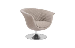 Autumn Gray Taupe Swivel Chair - Maison Vogue