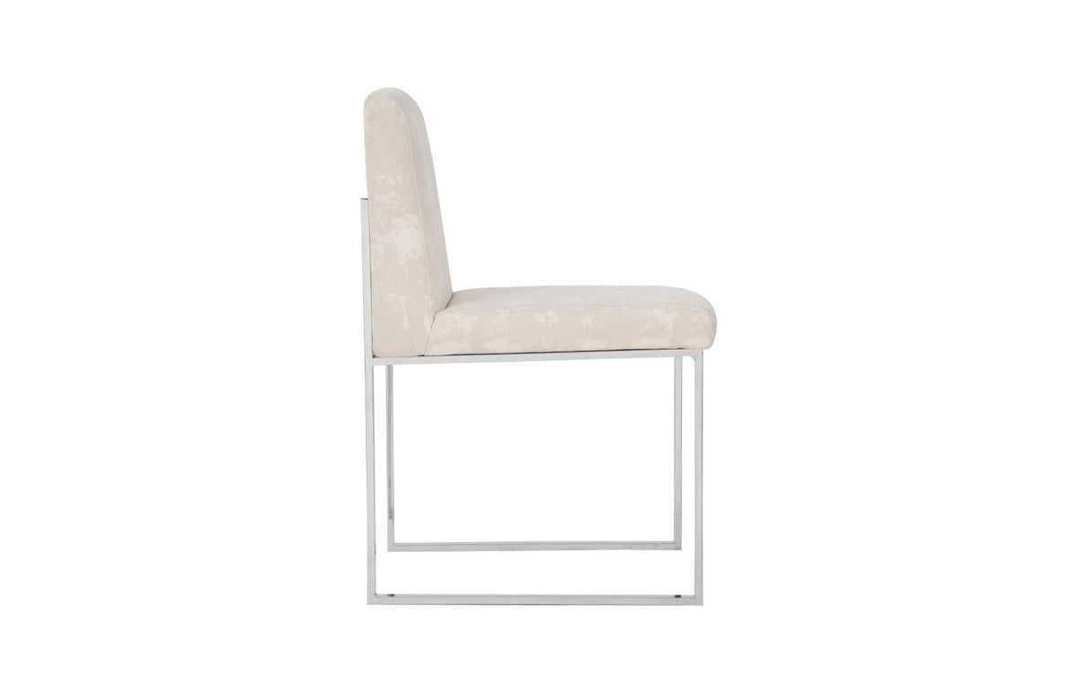 Frozen Off-White Dining Chair - Maison Vogue