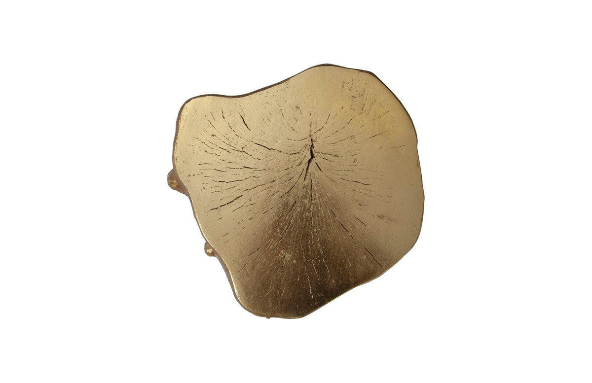 Log Small Gold Stool - Maison Vogue