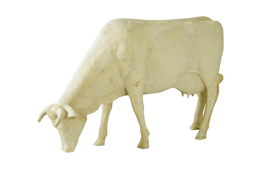 Life Size Cow Grazing, Off White - Maison Vogue