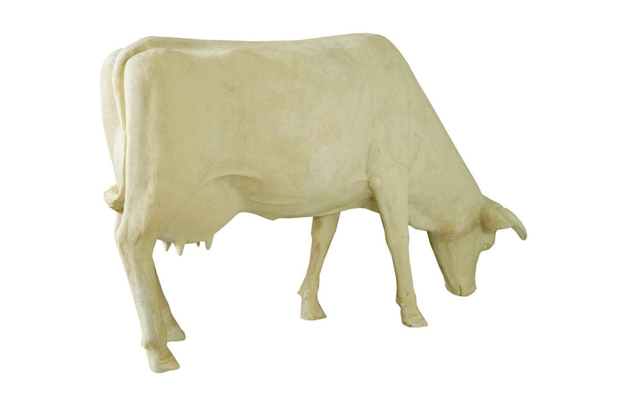Life Size Cow Grazing, Off White - Maison Vogue