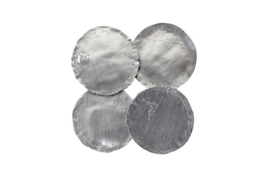 Silver Cast Oil Drum Wall Discs - Maison Vogue