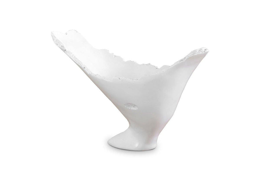 Burled Vase Glossy White - Maison Vogue