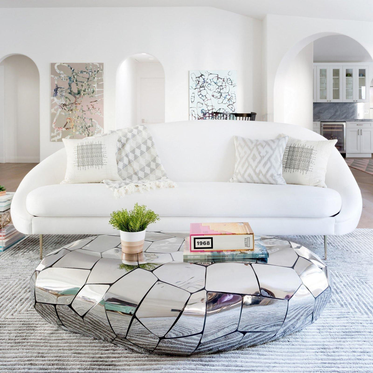 Crazy Cut Oblong Coffee Table - Maison Vogue