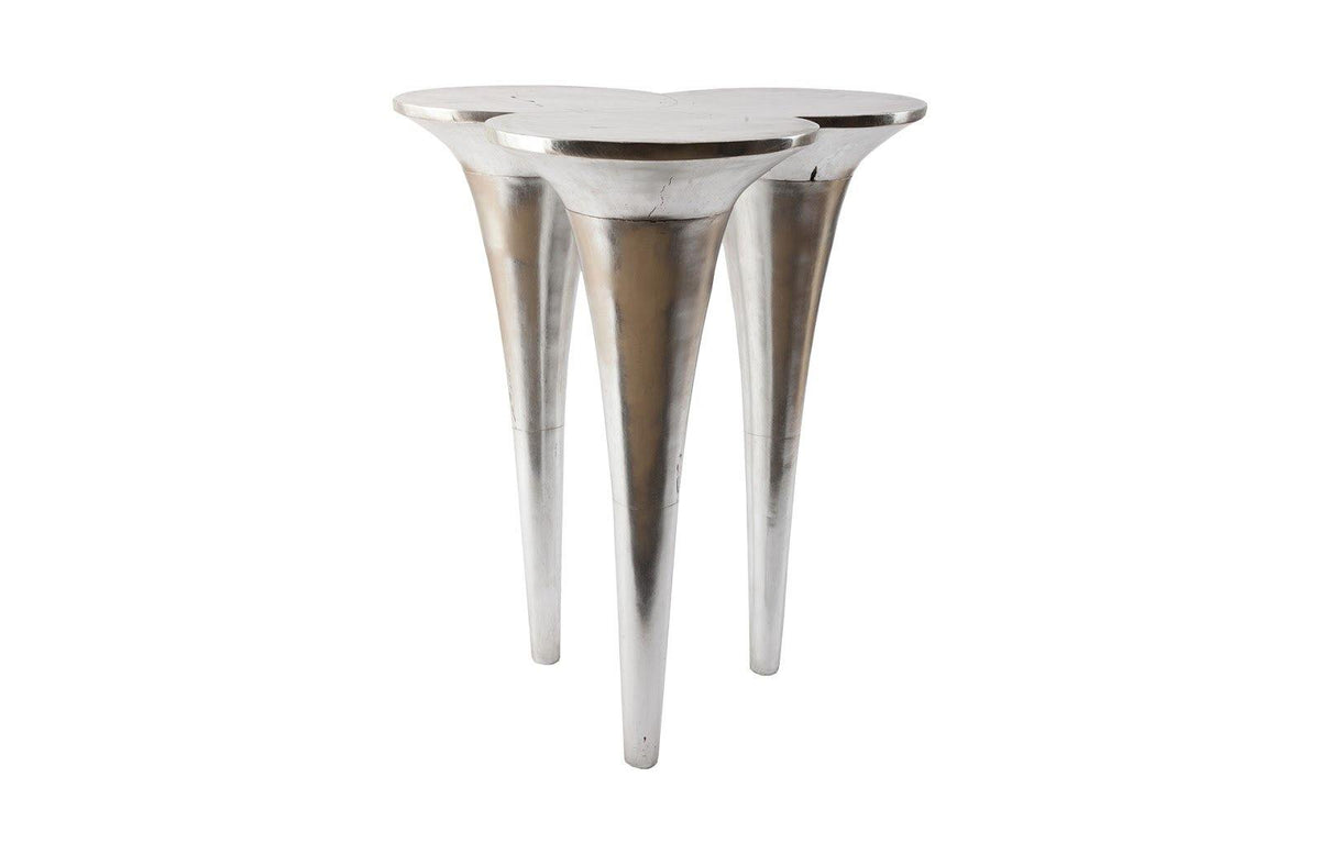 Marley Bar Table Silver Leaf - Maison Vogue