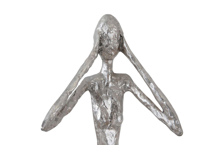 Hear No Evil Large Silver Sculpture - Maison Vogue