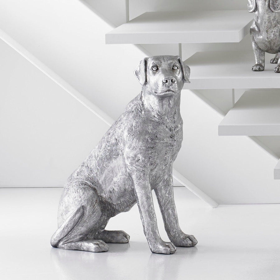 Labrador Dog, Sitting Silver Leaf - Maison Vogue