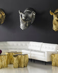 Rhino Silver Wall Art - Maison Vogue