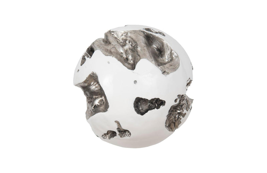 Large White Cast Root Wall Ball - Maison Vogue
