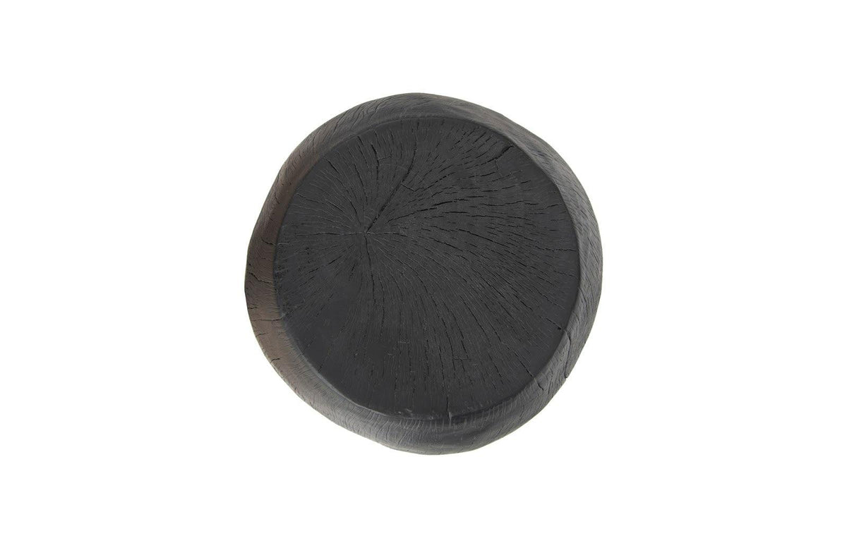 Drum Stool Resin, Charred - Maison Vogue