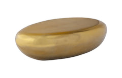 River Stone Coffee Table Large, Liquid Gold - Maison Vogue
