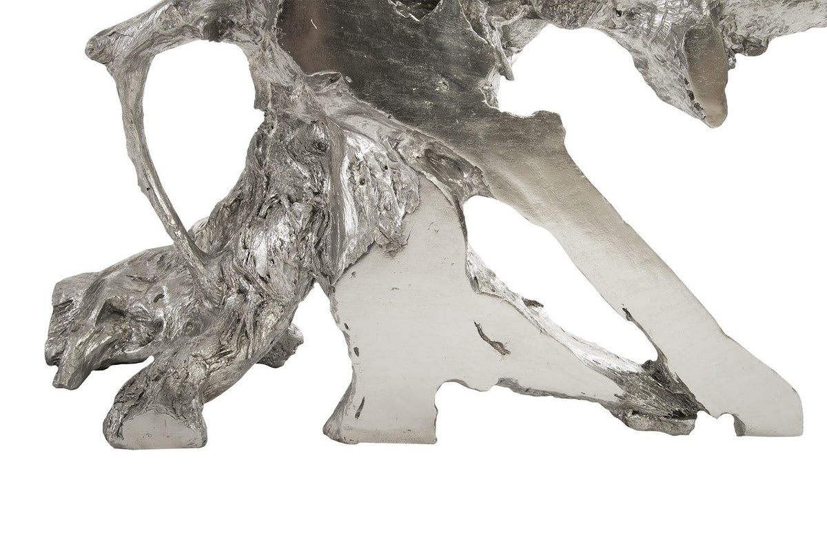 Eli Freeform Console Table Silver Leaf - Maison Vogue