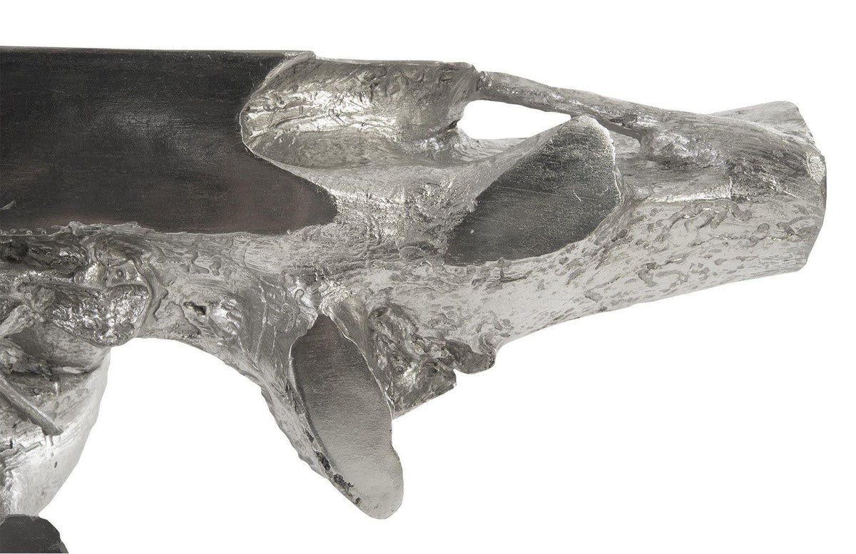 Eli Freeform Console Table Silver Leaf - Maison Vogue