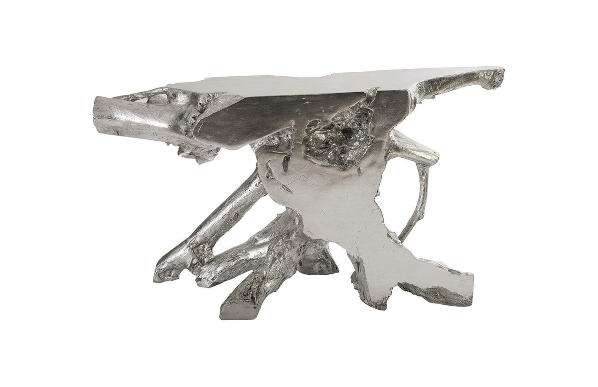 Eli Freeform Console Table Silver Leaf - Maison Vogue