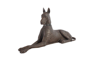 Bronze Right Great Dane Sculpture - Maison Vogue